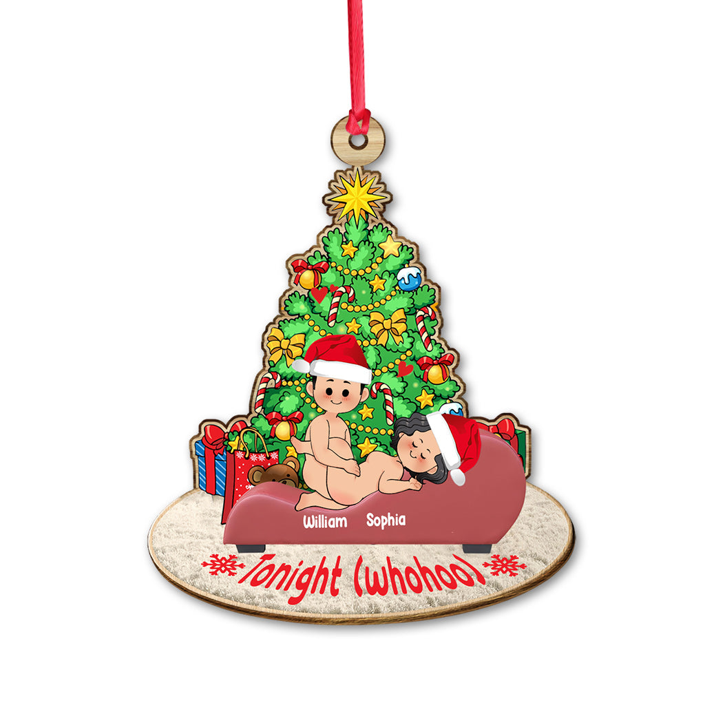 Tonight - Personalized Couple Ornament