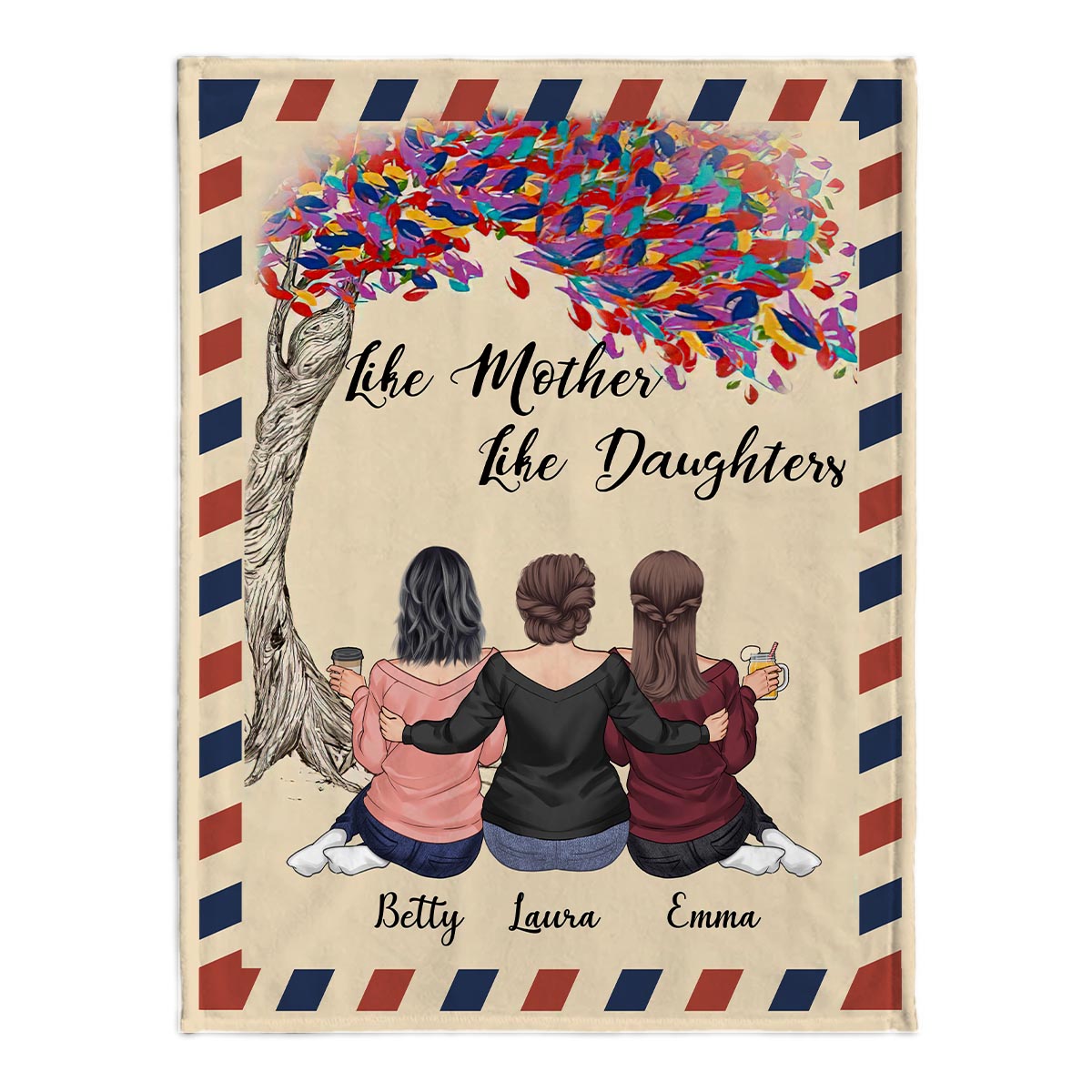 L'amour est éternel - Cadeau pour maman, fille - Couverture personnalisée