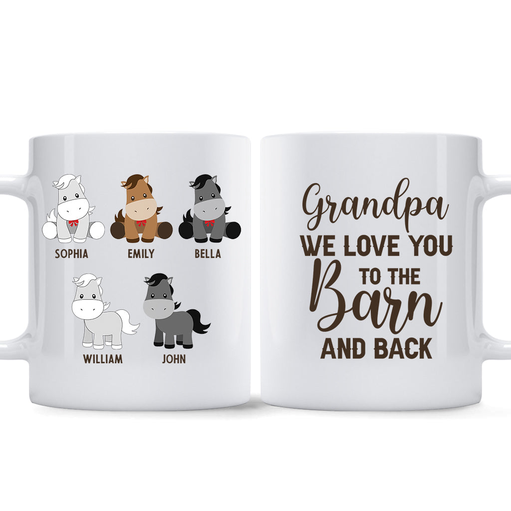 Les Petits Poneys de Papa - Cadeau sur le thème des chevaux pour papa, grand-père, mari, lui - Mug personnalisé