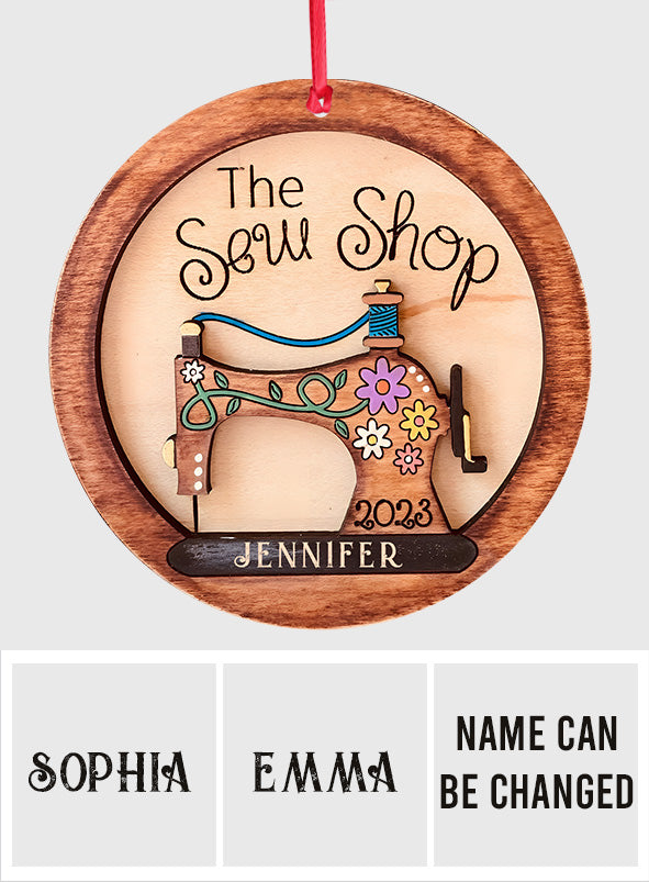 Love Sewing - Personalized Sewing Ornament