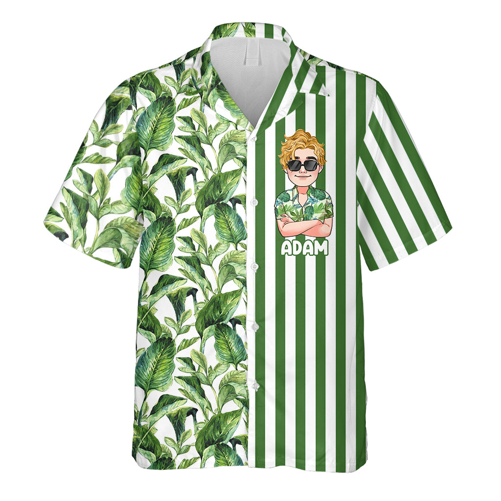 La vie est plus belle à la plage - Chemise hawaïenne personnalisée pour les amoureux de la mer