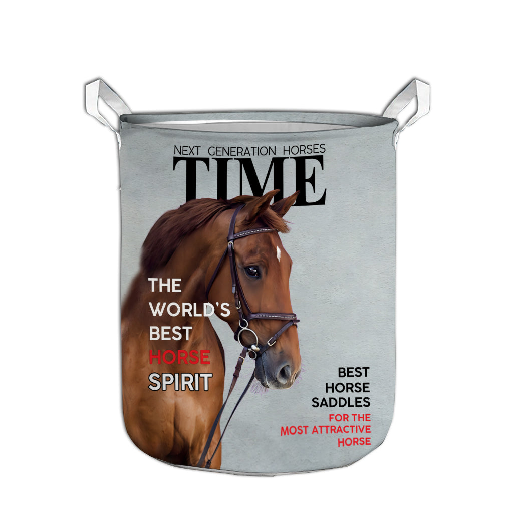 Magazine Covers - Personalized Horse Storage Basket
