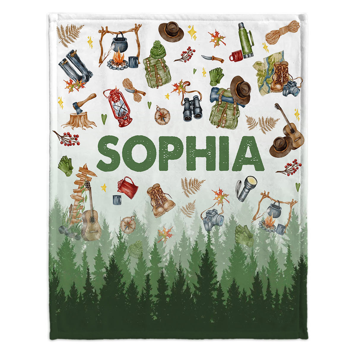 Love Camping - Personalized Camping Blanket