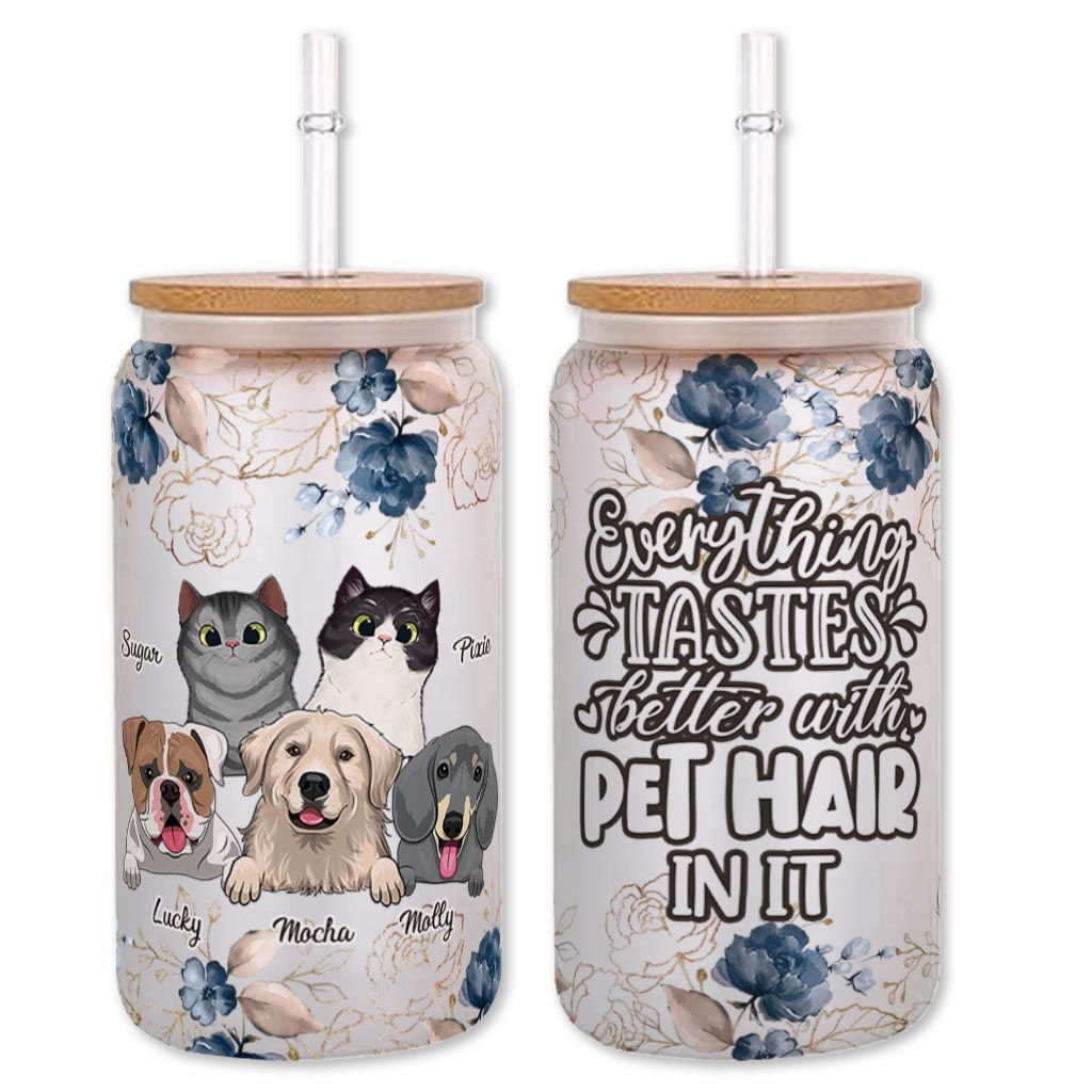 Tout a meilleur goût - Cadeau pour amoureux des chiens - Verre à canette personnalisé