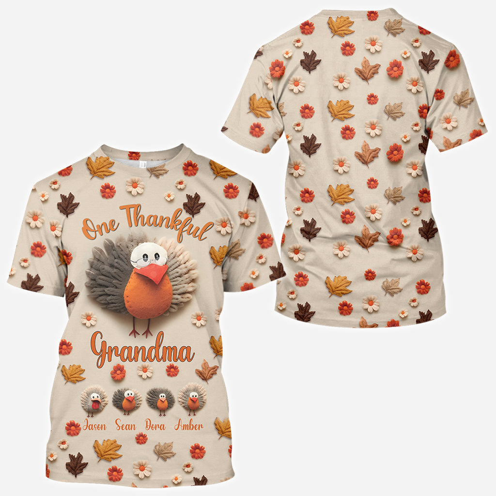 Une grand-mère reconnaissante - T-shirt personnalisé « Grand-mère »