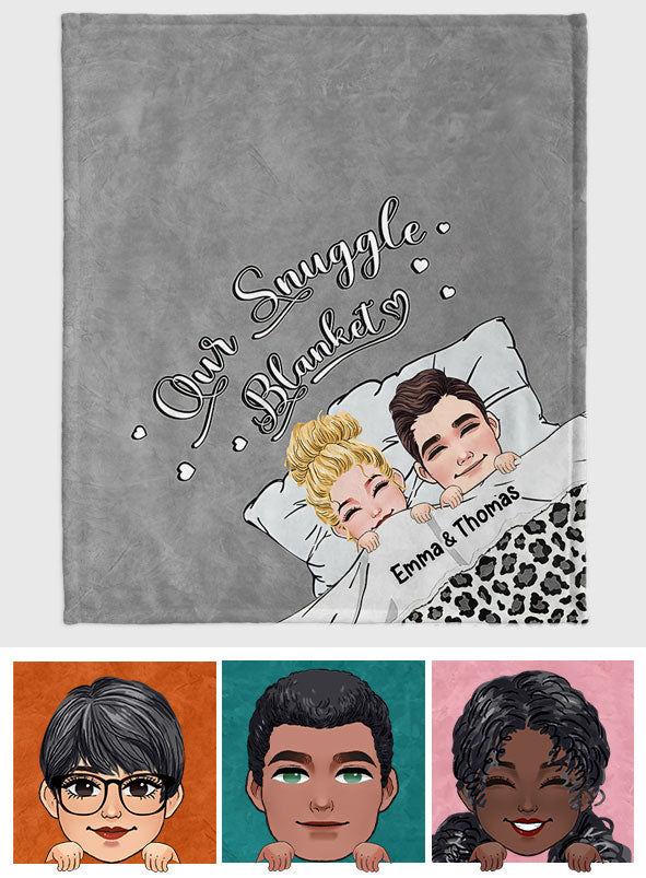 Notre couverture douillette - Couverture personnalisée pour couple