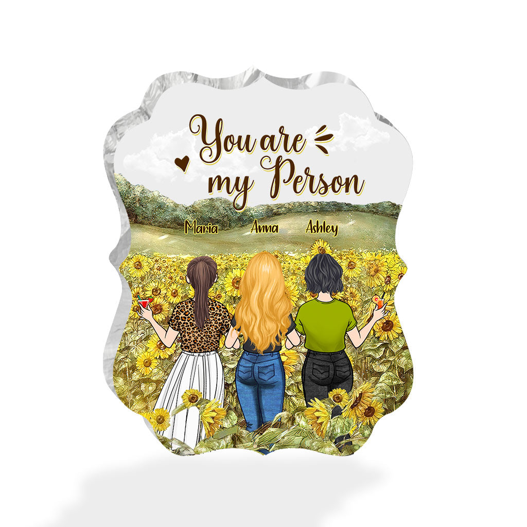 Meilleure amie pour toujours - Cadeau pour sa meilleure amie - Plaque acrylique personnalisée.