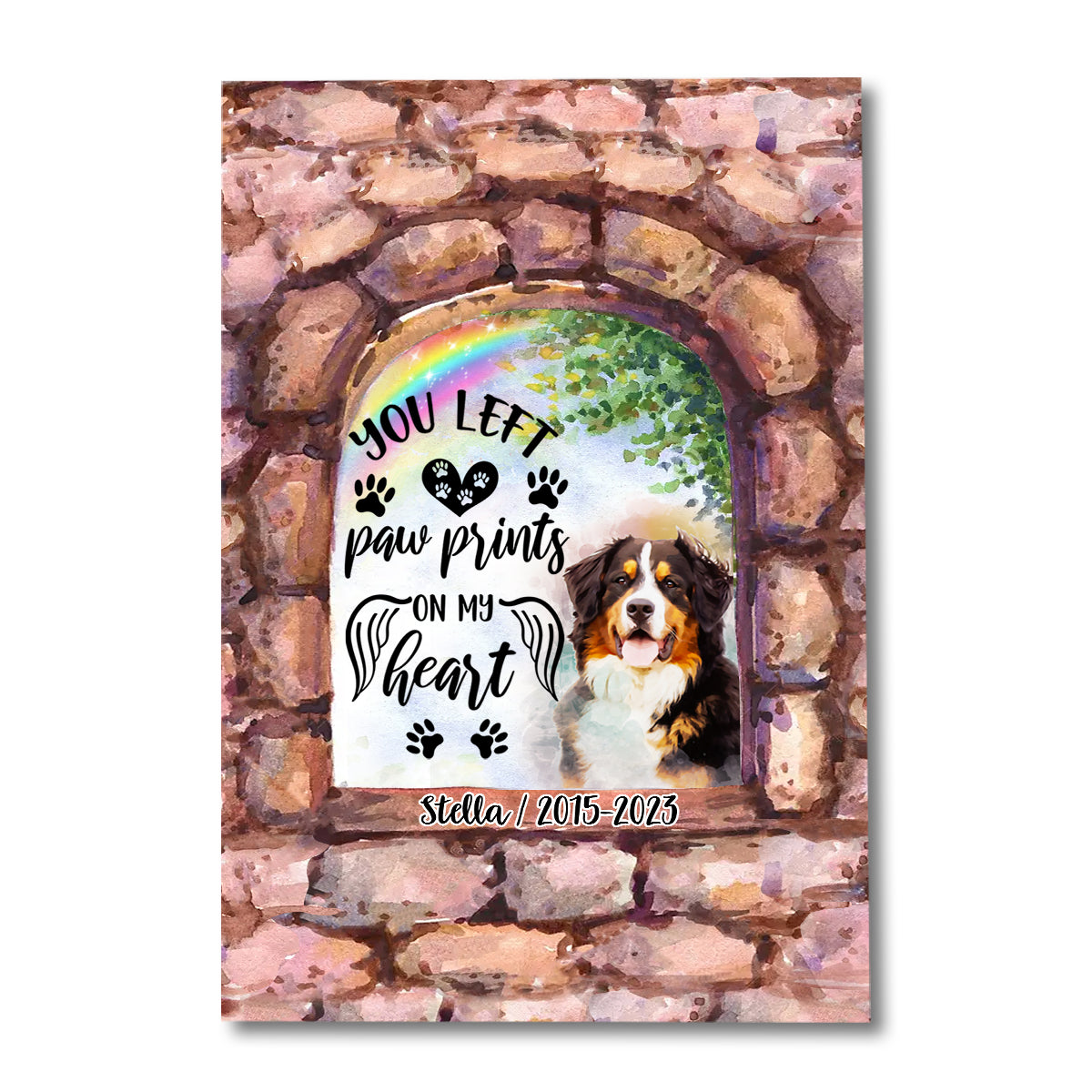 Plus à mes côtés - Toile et affiche personnalisées pour chien