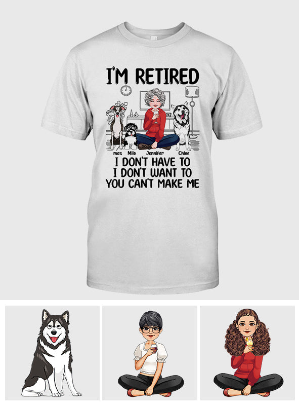 Je suis retraité - T-shirt et sweat à capuche personnalisés pour retraités