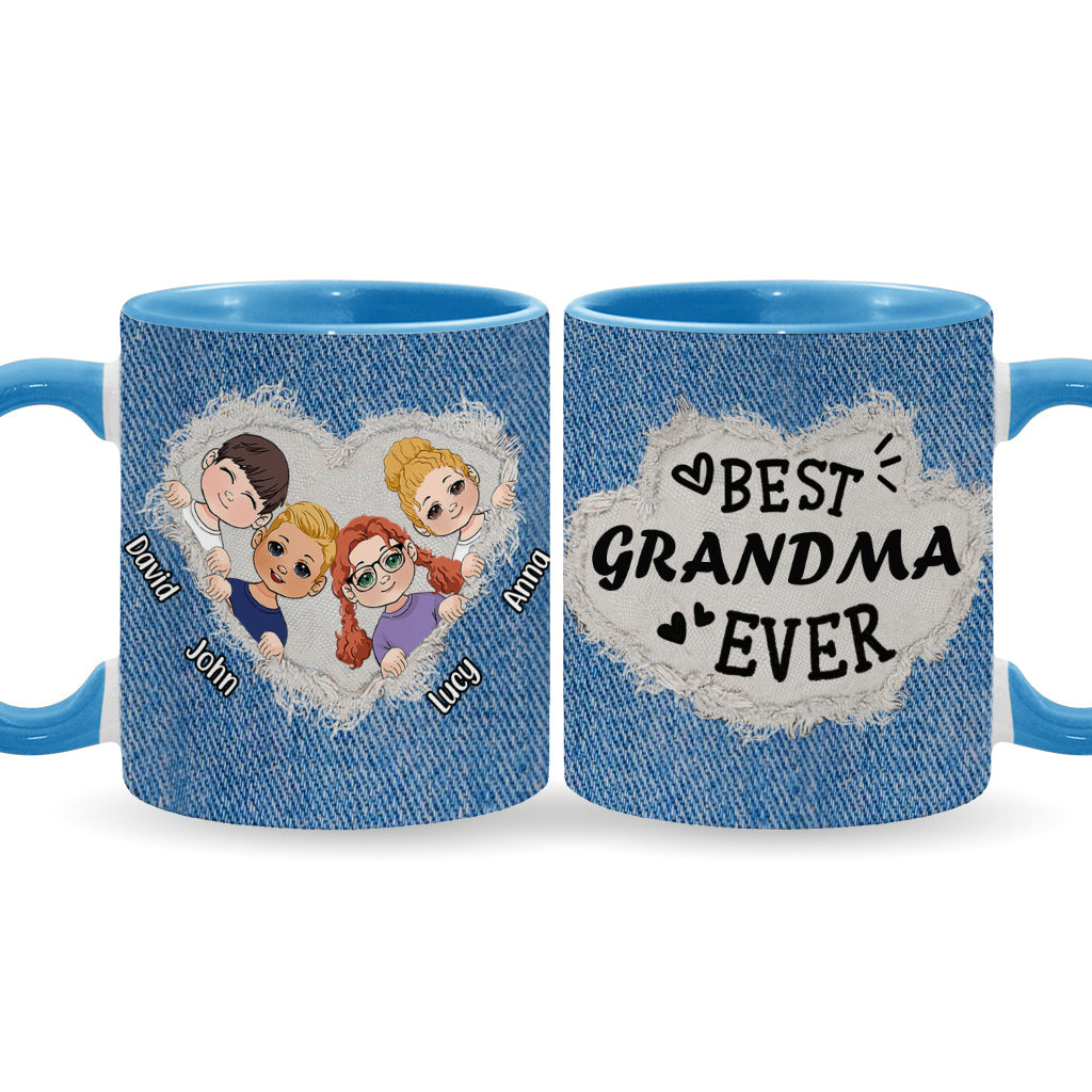 Meilleure grand-mère/maman du monde - Mug personnalisé « Grand-mère »