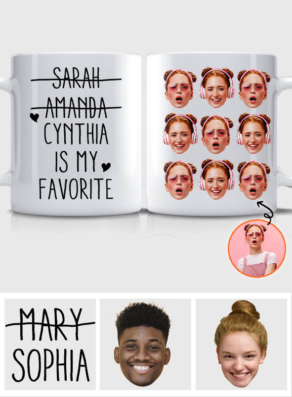 Tu es mon/ma préféré(e) - Mug personnalisé pour couple