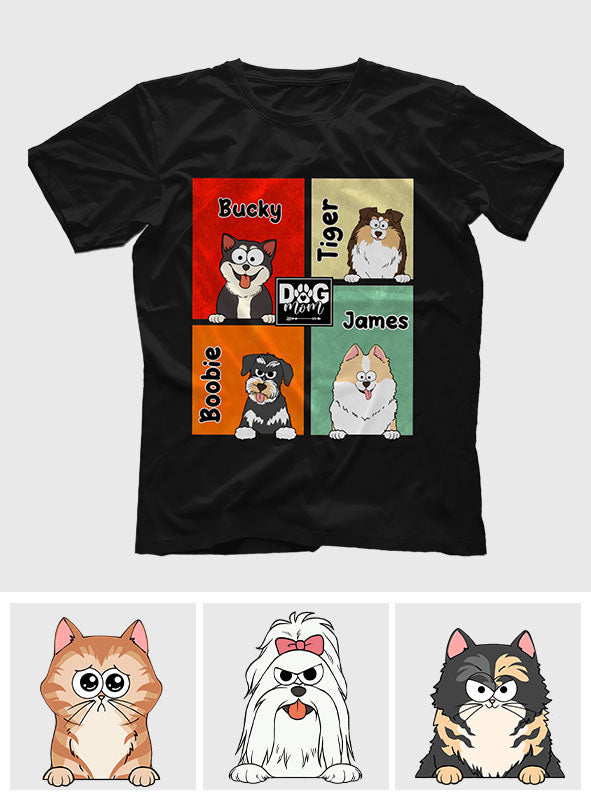 Maman de chien/Maman de chat/Papa à fourrure... - Cadeau pour les amoureux des chiens - T-shirt et sweat à capuche personnalisés