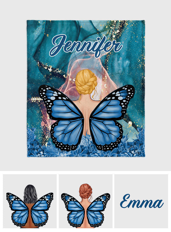 Couverture papillon personnalisée Dreamy Girl