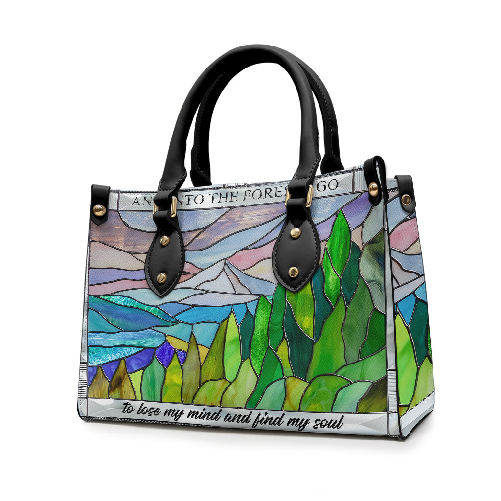 And Into The Forest I Go - Hiking Leather Handbag