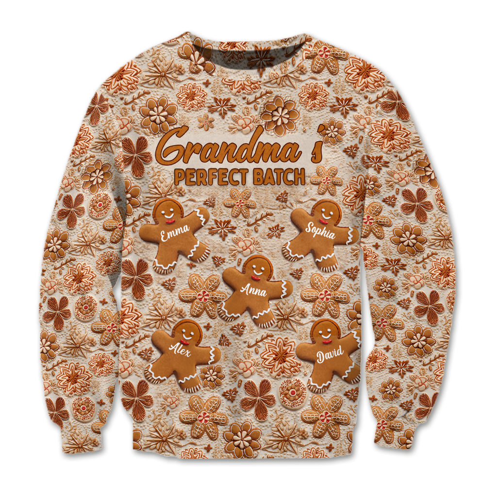 Grandma's Perfect Batch - Gift for grandma - Personalized Ugly Sweater