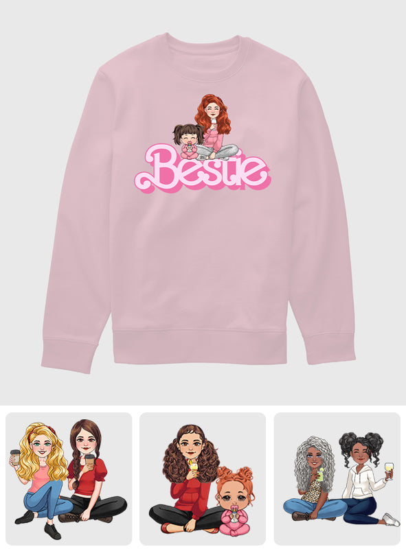 Meilleures amies maman et filles - T-shirt et sweat à capuche personnalisés pour maman