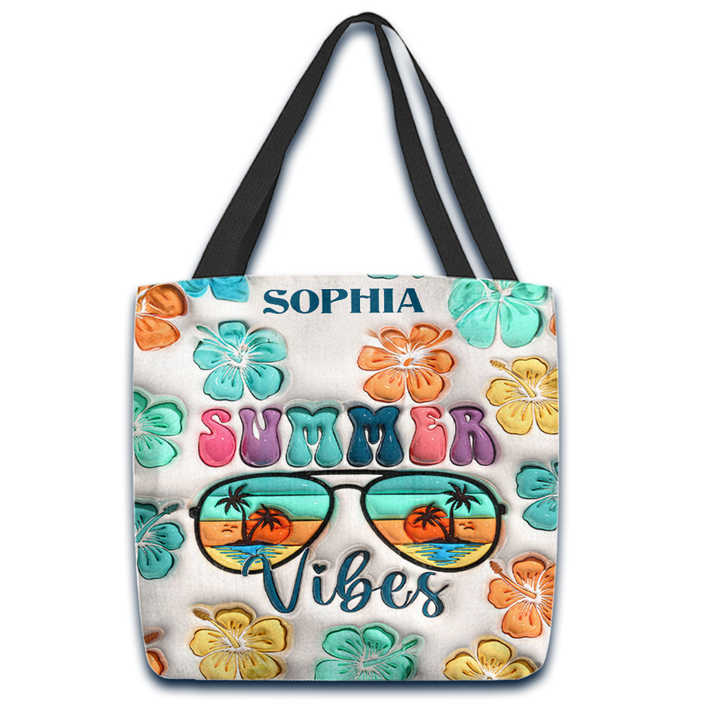 La vie est plus belle à la plage - Sac fourre-tout personnalisé pour les amoureux de la mer