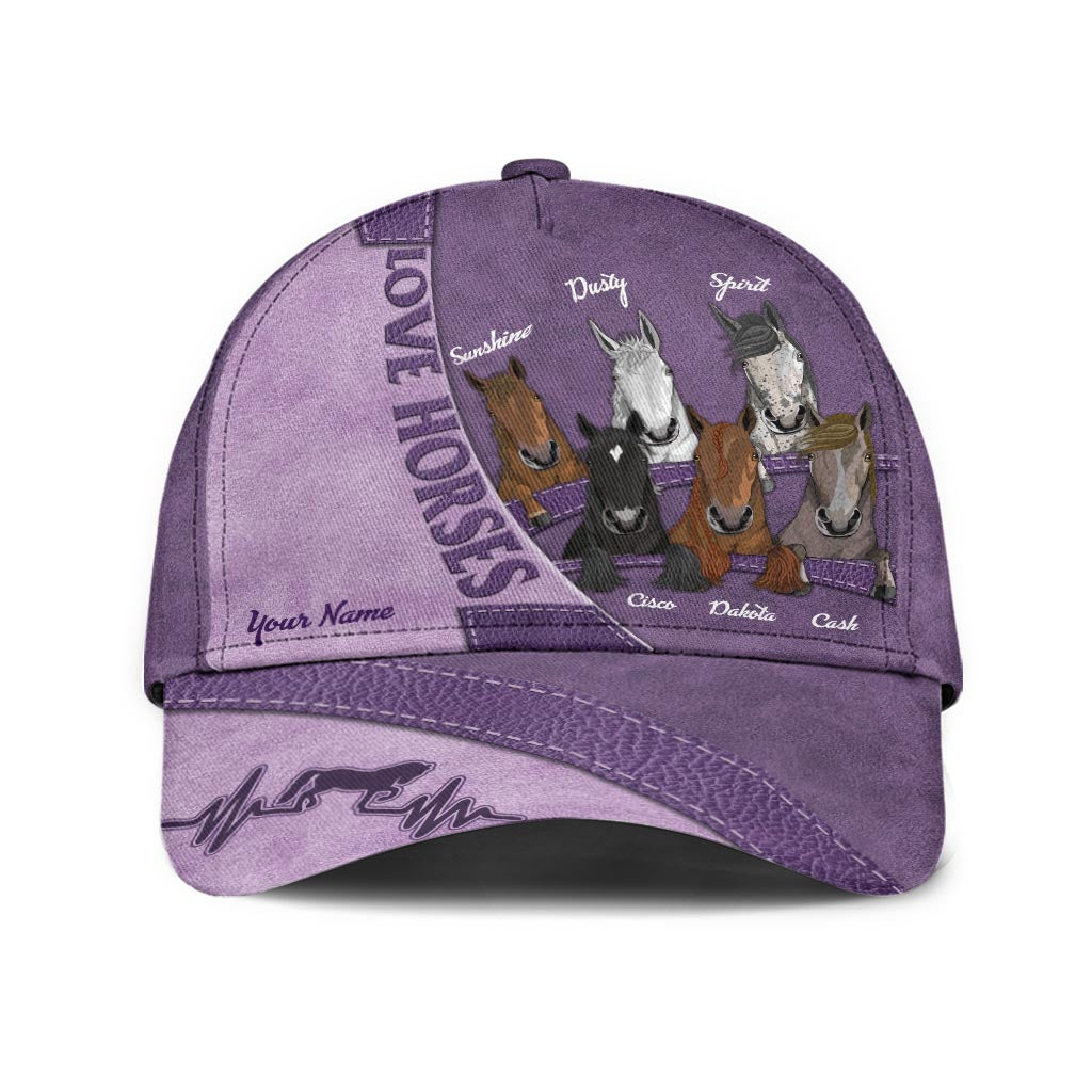 Amoureux des chevaux - Casquette classique personnalisée pour les amoureux des chevaux
