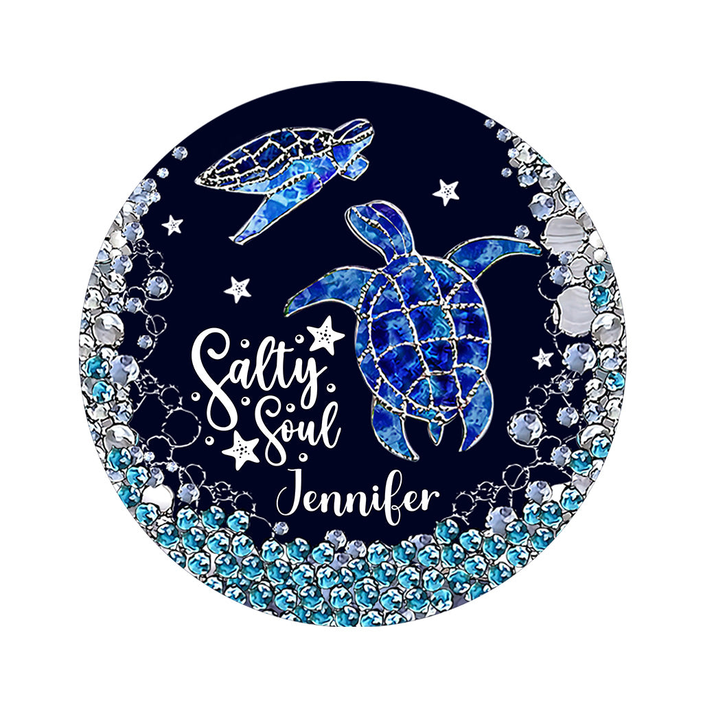Paillasson personnalisé en forme de tortue Salty Soul