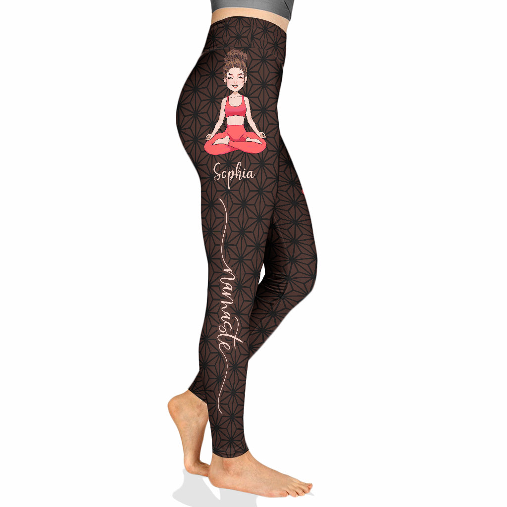 Namaste - Leggings de yoga personnalisés