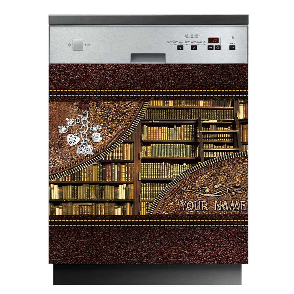 Bibliothèque - Housse de lave-vaisselle personnalisée pour bibliothécaire