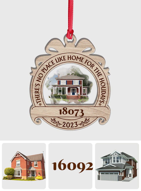 Rien ne vaut son chez-soi pour les fêtes - Ornement familial personnalisé à plusieurs niveaux