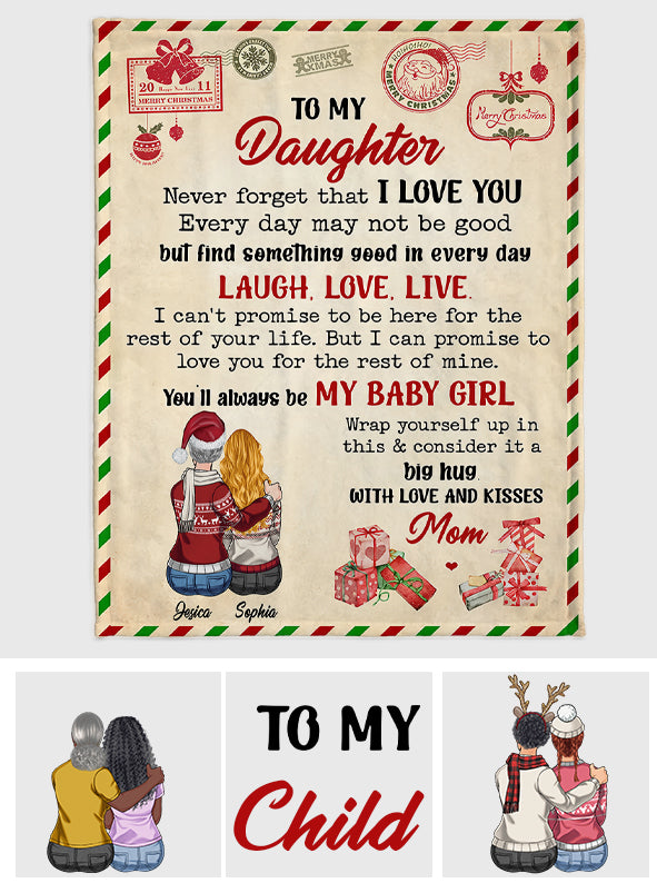 N'oublie jamais que je t'aime - Couverture personnalisée pour ma fille