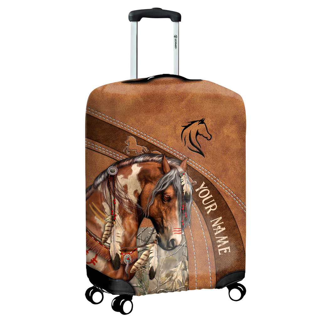 Housse de bagage personnalisée « Amoureux des chevaux »