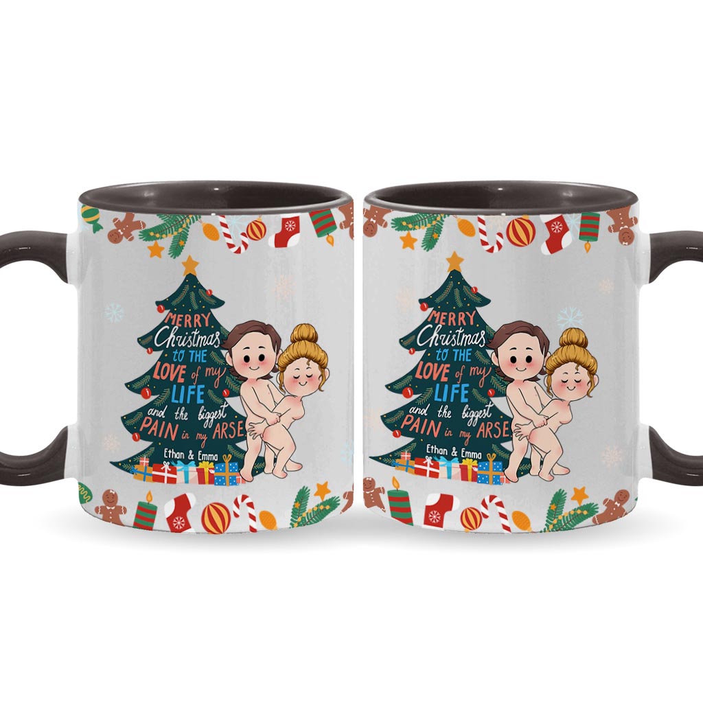 Joyeux Noël à l'amour de ma vie - Mug personnalisé pour couple
