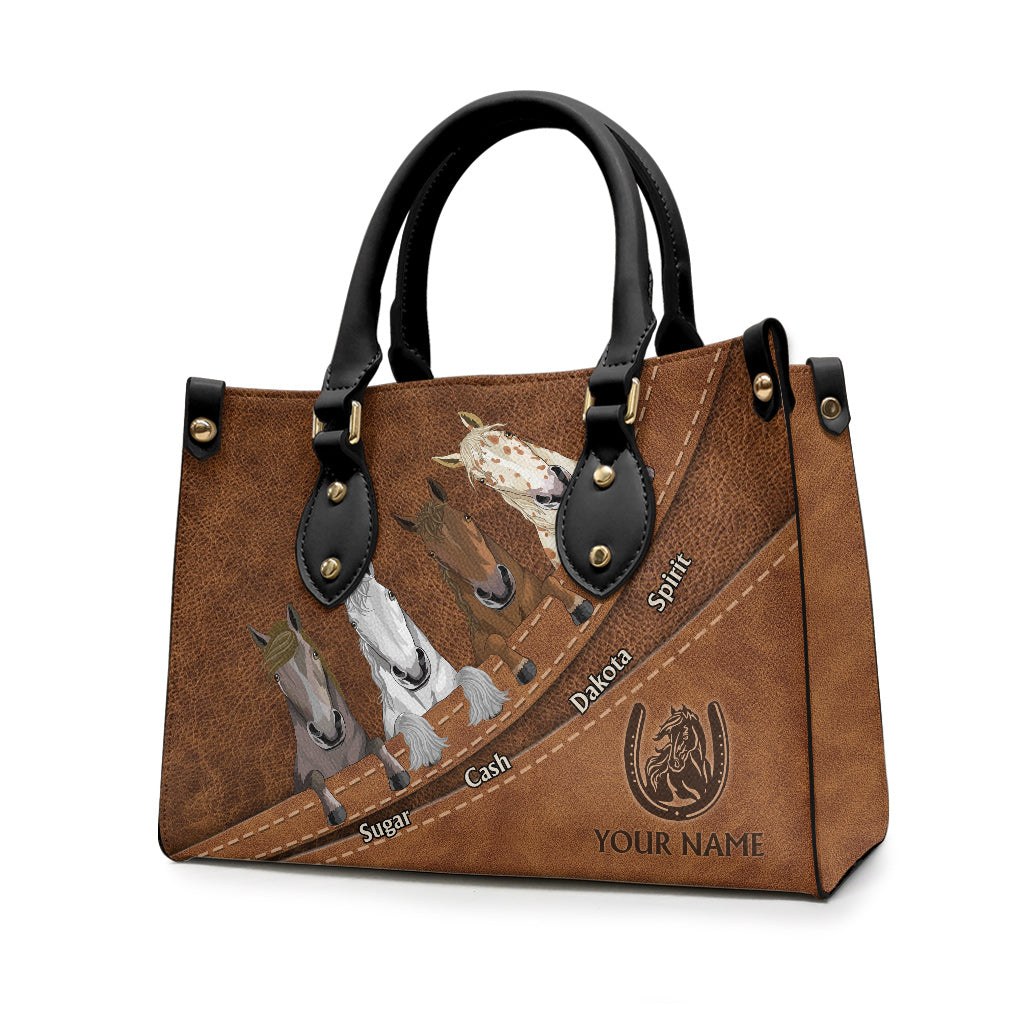 Love Horse - Personalized Horse Leather Handbag