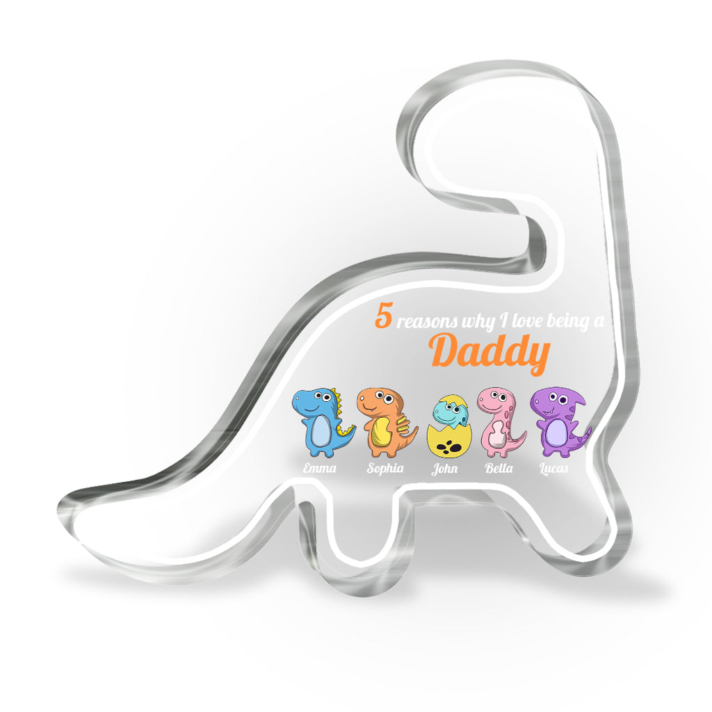 Reasons Why I love Being A Nana - Gift for grandma, mom, aunt, grandpa - Personalized Custom Shaped Acrylic Plaque