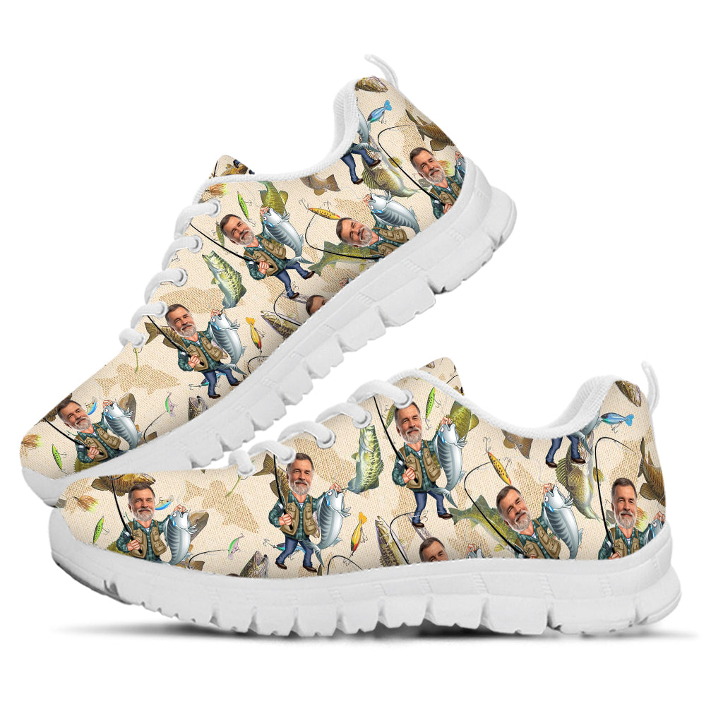 Photo insérée - Baskets de pêche humoristiques personnalisées