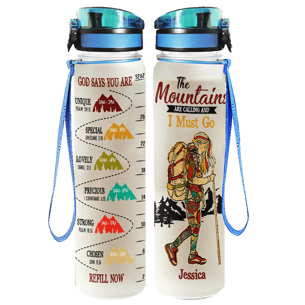 Gourde de randonnée personnalisée « The Mountains »