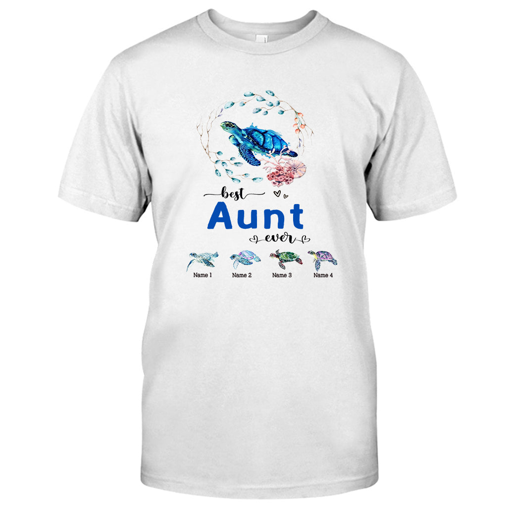 Meilleure mamie du monde - Cadeau tortue pour grand-mère, grand-père, maman, papa, oncle, tante - T-shirt et sweat à capuche personnalisés