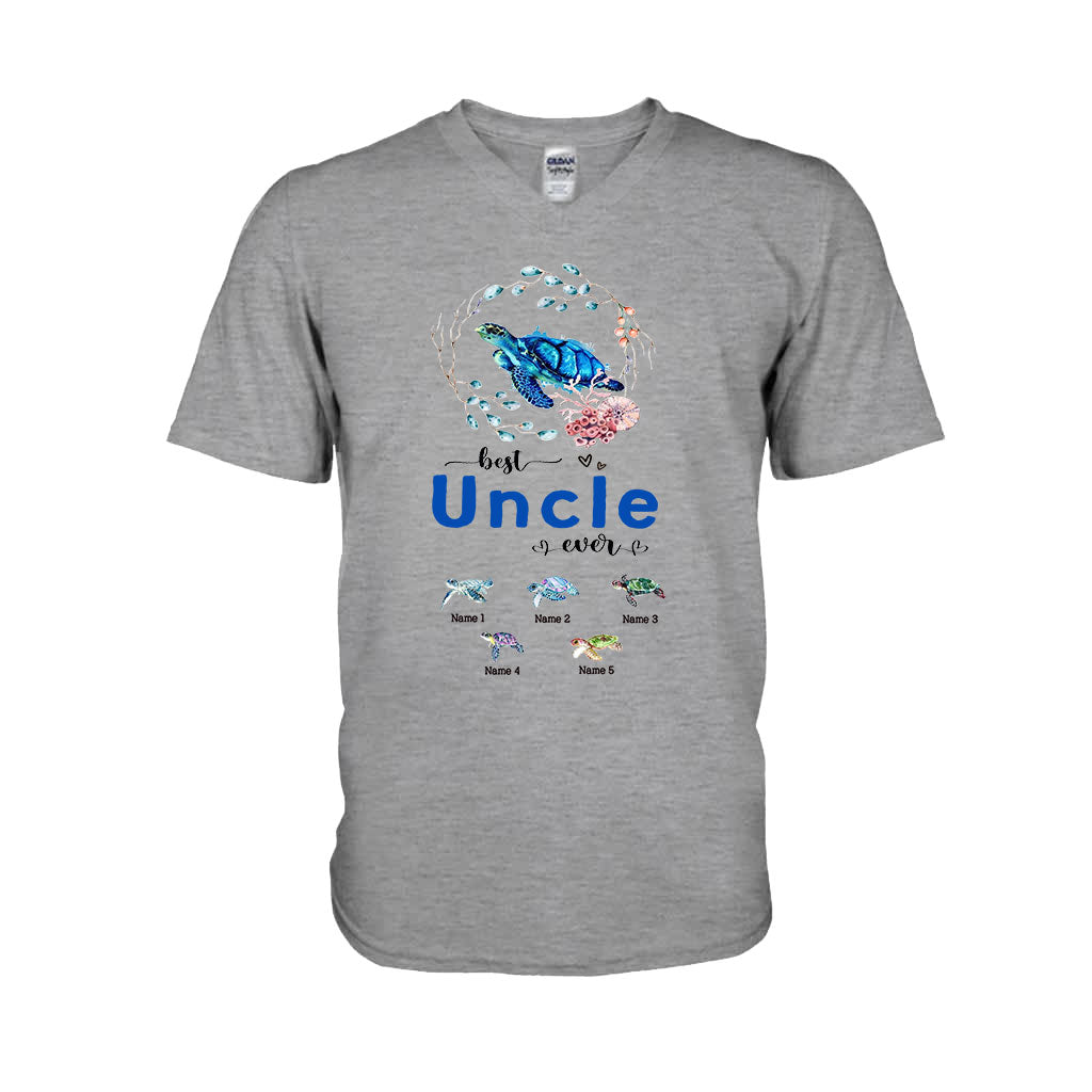 Meilleure mamie du monde - Cadeau tortue pour grand-mère, grand-père, maman, papa, oncle, tante - T-shirt et sweat à capuche personnalisés