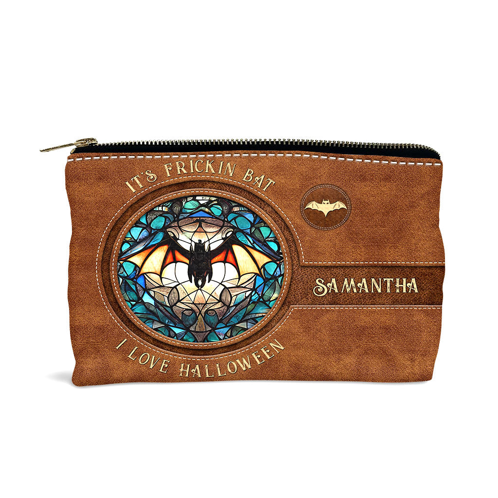 C'est une putain de chauve-souris, j'adore Halloween ! - Pochette de sorcière personnalisée