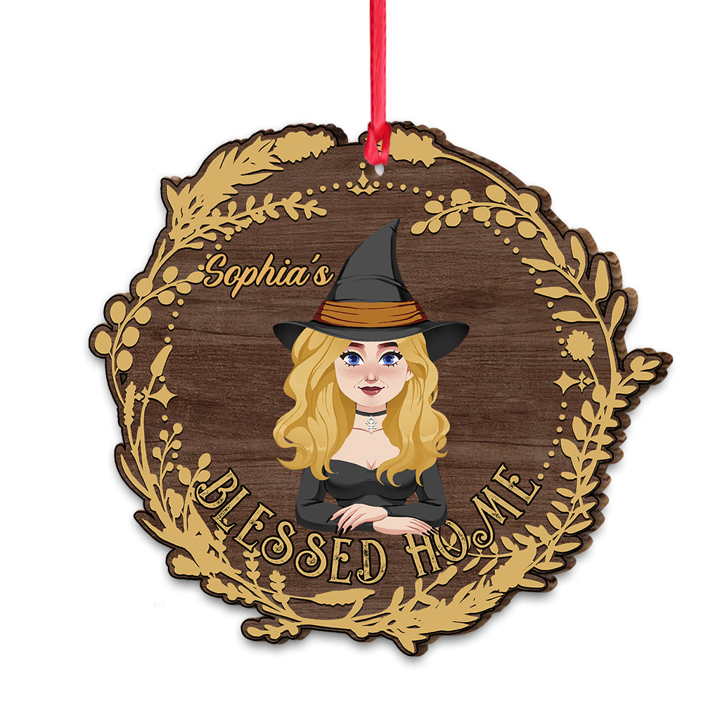 Blessed Home - Personalized Witch Ornament