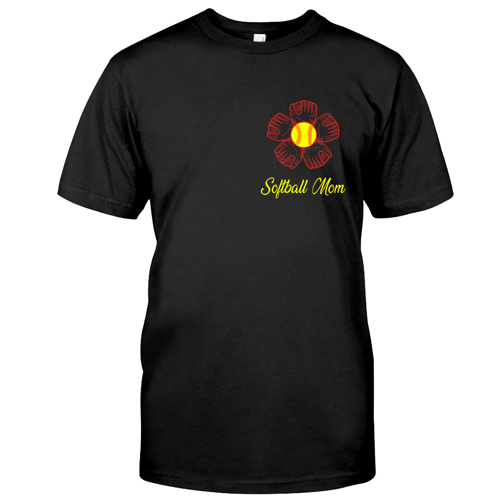 T-shirt et sweat à capuche personnalisés « Maman, grand-mère, tante fière de jouer au softball »