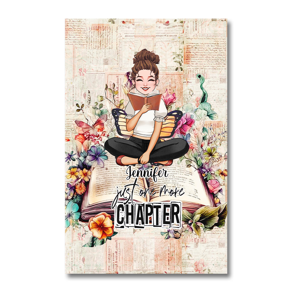 Juste un chapitre de plus - Livre personnalisé sur toile et affiche