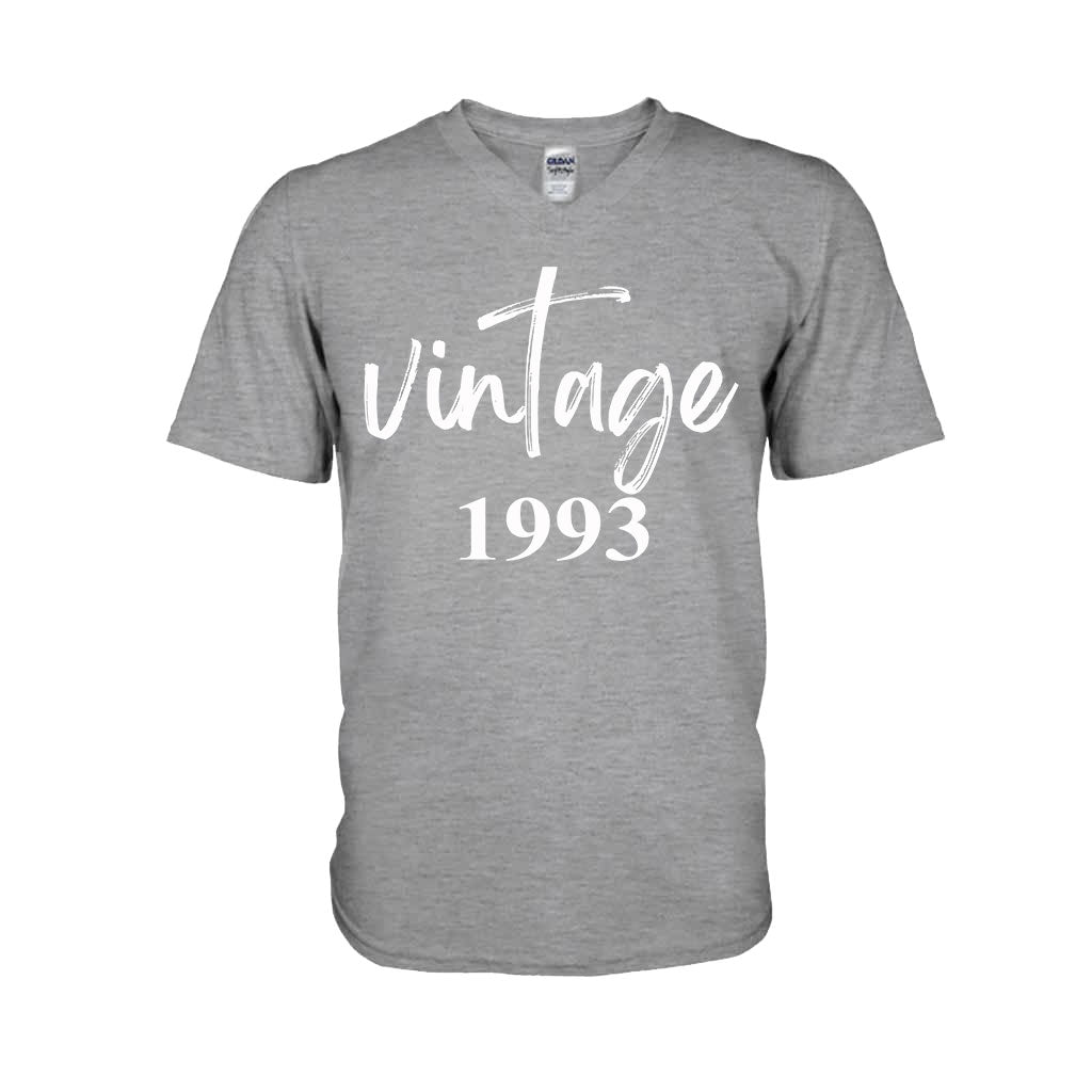 Version vintage - T-shirt et sweat à capuche personnalisés pour anniversaire