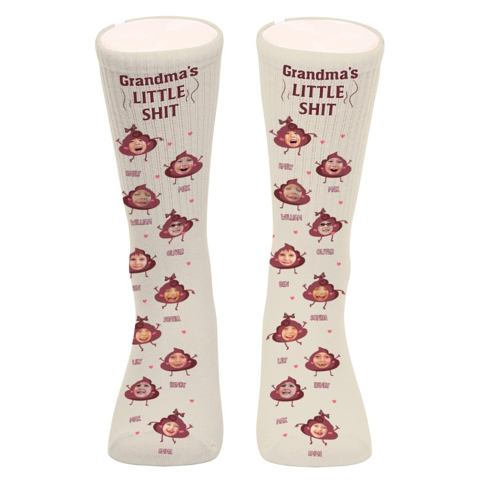 Chaussettes personnalisées « Papa Petits cons » - Cadeau pour papa, grand-mère, grand-père, maman, oncle, tante, frère, sœur