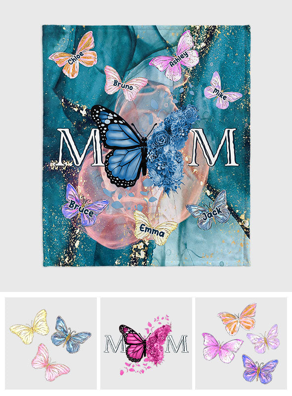 Maman Papillon - Couverture personnalisée pour maman