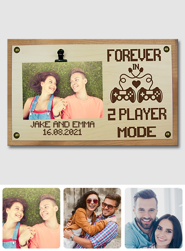 2 Player Mode - Personalized Video Game Canvas And Poster
