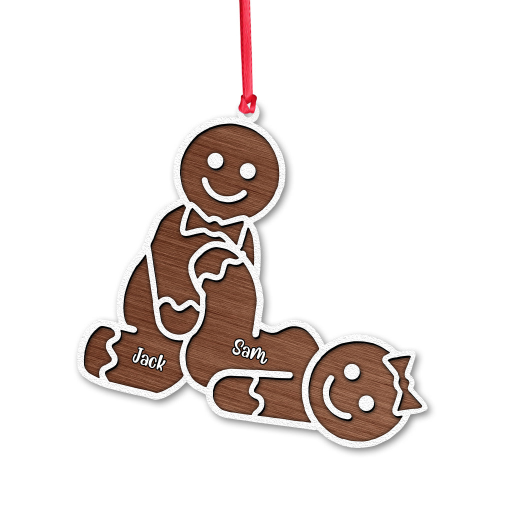 Funny Couple - Personalized Couple Ornament