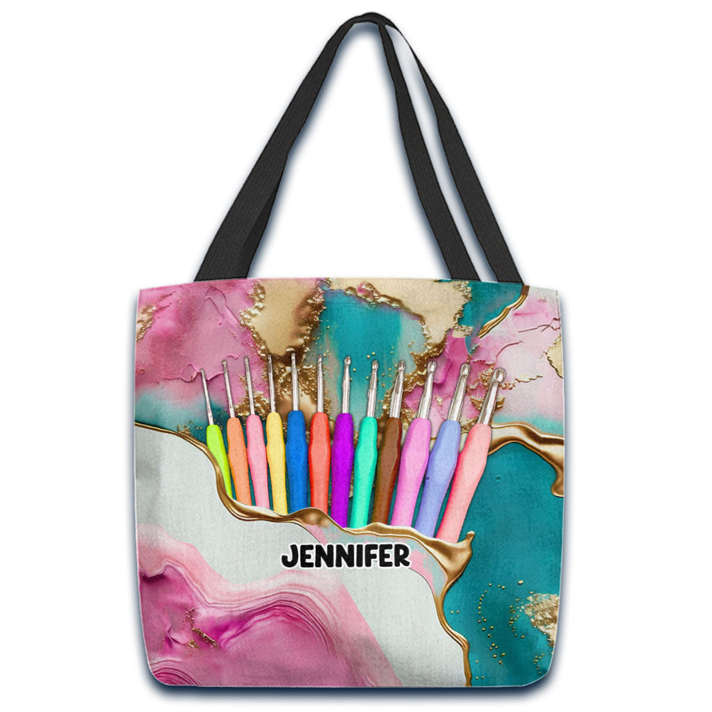 Love Crocheting - Personalized Crocheting Tote Bag