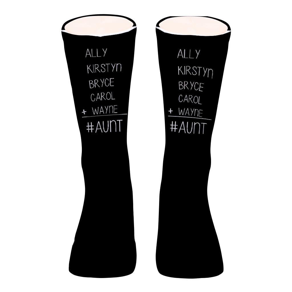 #1 Dad - Gift for dad, grandma, grandpa, mom, uncle, aunt - Personalized Socks