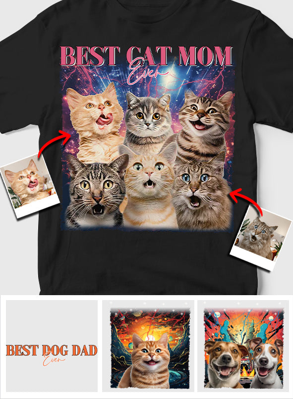 Amoureux des chiens et des chats - T-shirt et sweat à capuche personnalisés pour chats