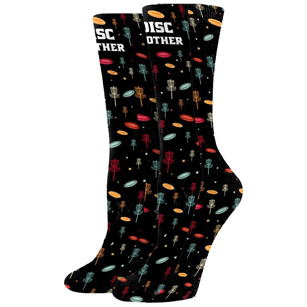 Papa Disc - Cadeau de disc golf pour papa, grand-mère, grand-père, maman - Chaussettes personnalisées