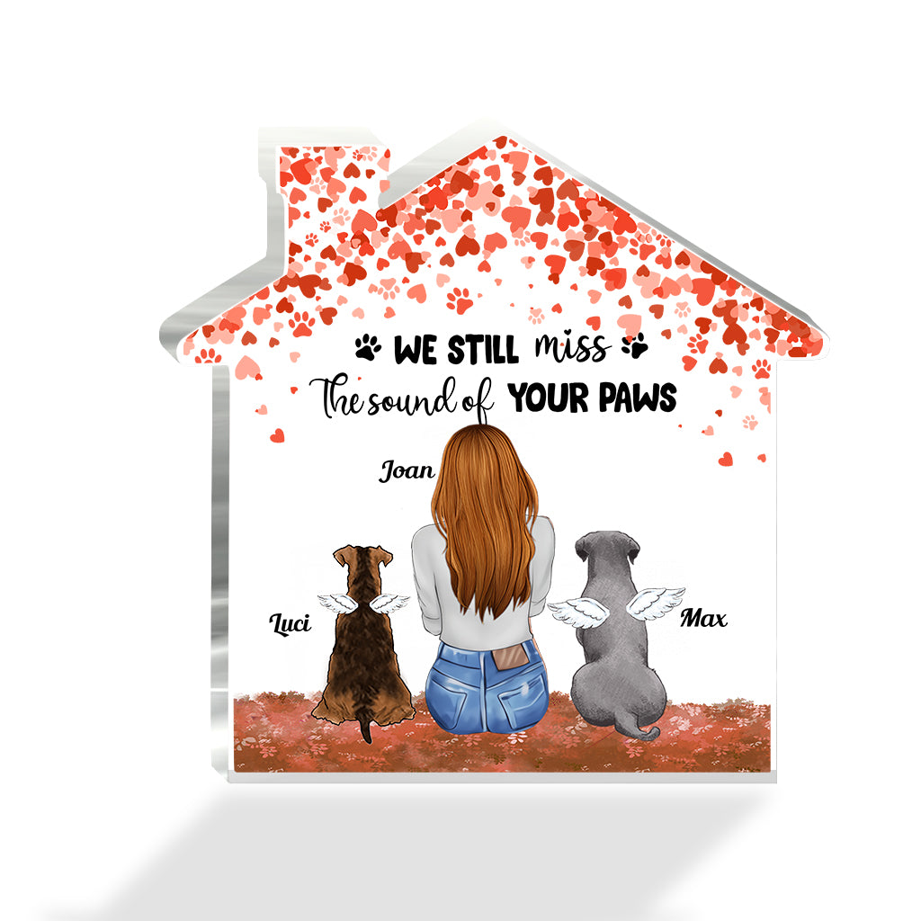 À jamais dans mon cœur - Cadeau pour la perte d'un chien - Plaque acrylique personnalisée