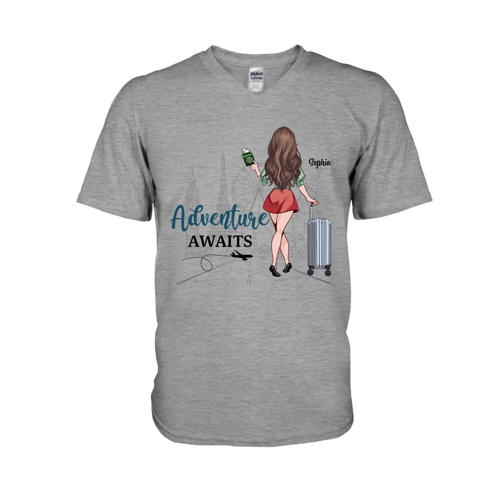 Alors, l'aventure ! – Cadeau de voyage pour maman, fille, petite-fille, épouse, petite amie, amie – T-shirt et sweat à capuche personnalisés